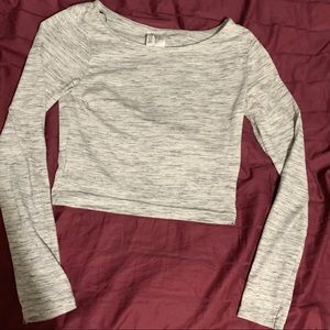 H&M long sleeved crop top